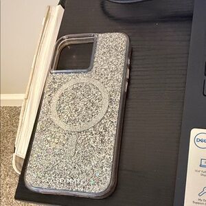 Case-Mate Glittering Silver Phone Case
